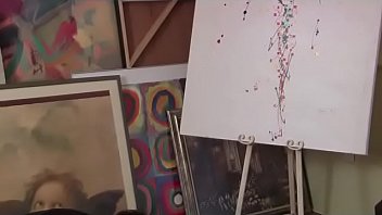 Preview 3 of Girlgirl Xvideos - Horny Couple Enjoy Wild Bondage And Mild BDSM In Art Room