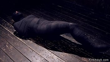 Preview 1 of Syahrini Sex Indo - Blonde in device bondage dp fucked