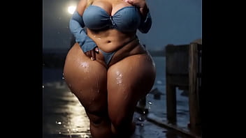 Preview 2 of Big Nipples Indian - Thick ladies in the rain animations (AI Generated)
