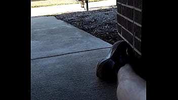 Preview 2 of Fuck Mom Lagi Mandi - Stroking my dick while gilf watches from the corner of her eyes