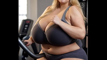Preview 4 of Bang Bang Pornosu - BBW at the gym animation (AI generated)