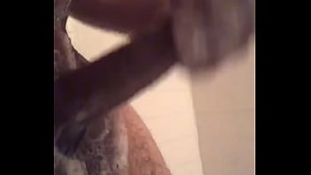 Preview 3 of Black Moti Gand Anty - Dick play in shower