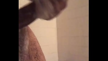Preview 4 of Black Moti Gand Anty - Dick play in shower