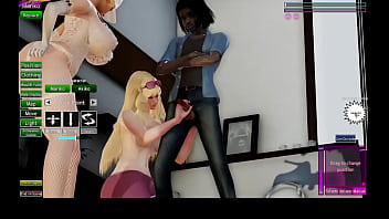 Preview 1 of Camkittys Brush - Blonde girls with old man