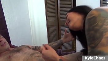 Preview 4 of Creampie At My Step Sister - Maria Marley Stroking Step Brother&#039_s Cock