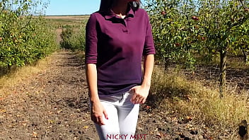 Preview 1 of Xxccex Xx - Cumming in my panties even the apple orchard