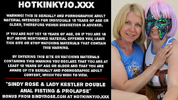 Preview 1 of Pon Hub - Double anal fisting &amp_ prolapse by Sindy Rose &amp_ Lady Kestler