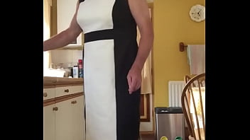 Preview 1 of Kutta Wala Bp Hd Video - Johanna Clayton,  black and white dress - Kitchen