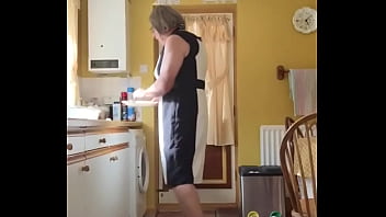 Preview 4 of Kutta Wala Bp Hd Video - Johanna Clayton,  black and white dress - Kitchen