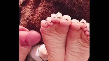 Preview 4 of Bumika Sexy Videos6 - Redhead gets soles slapped and rubbed by hard cock