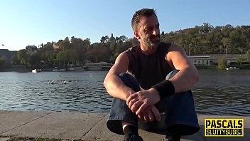 Preview 2 of Rebeu Gay - Sub rides and tugs cock for cum on tits
