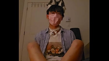 Preview 2 of Sunny Leone Standing Fuck Hd - Verification video - White socks asian boy swallow his cum