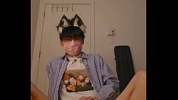 Preview 4 of Sunny Leone Standing Fuck Hd - Verification video - White socks asian boy swallow his cum