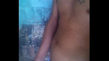 Preview 2 of Tied Vagina Whip - Novinho dotado punhetando e gozando