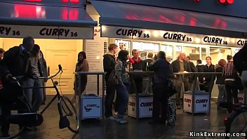 Preview 4 of Vampaiyel Sex - Tied busty babe walked in public