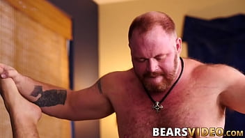 Preview 4 of Distory Ass Virgin Painful - Big booty bear bottoms for his lover with a big pair of nuts