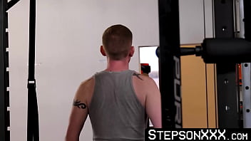 Preview 2 of Lunox Luke - StepsonXXX.com - Eric Charming &amp_ Brody Kayman - Bearded Brody Kayman trained our ass and cock during our bareback session