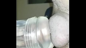 Preview 2 of Jamaica Massage - Working The Fleshlight Hot Amateur