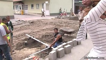 Preview 1 of Mamma Porno - Euro slave takes black cock outdoor