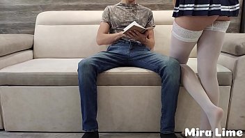 Preview 1 of Women Horni - girl rides teacher&#039_s dick after classes