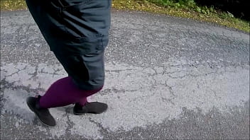 Preview 3 of Negro Big Xxxx - Strumpfhose outdooe