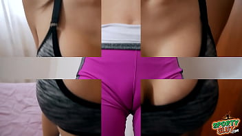 Preview 2 of Dbz Gt - PERFECT TEEN Debut! Exposing Big Puffy Cameltoe Big Tits and Round ass!