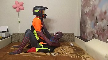 Preview 2 of Sexc Bf - gay spiderman x motocross