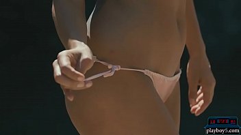 Preview 2 of Nathasa Xxx Video - Amazing brunette MILF Anetta Keys outdoor stripping