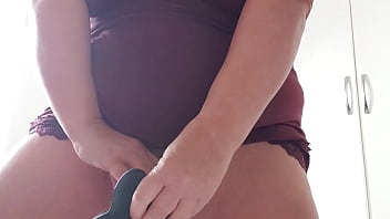 Preview 2 of Stepmom And Again Sons - Black dildo pleasures