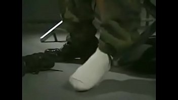 Preview 2 of Fresh Tube Porn Mawar Rasis - MILITARY FRIEND PLAYING WITH HIS FOOT AND BOOTS