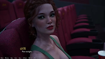 Preview 3 of Full Heir - Being A DIK #176 - Busty Redhead Girlfriend Sucks My Big White Cock In The Cinema