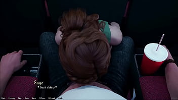 Preview 4 of Full Heir - Being A DIK #176 - Busty Redhead Girlfriend Sucks My Big White Cock In The Cinema