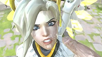 Preview 3 of X Bides - Overwatch Mercy Facials &amp_ Blowjob Gameplay - True Facials 0.27 Patreon.com/HenryTaiwan