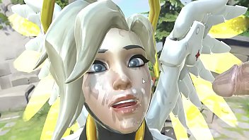 Preview 4 of X Bides - Overwatch Mercy Facials &amp_ Blowjob Gameplay - True Facials 0.27 Patreon.com/HenryTaiwan