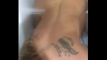 Preview 2 of Boor Far Girl And Horse - Wet PAWG giving sloppy blowjob to BBC in the shower