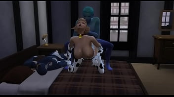 Preview 2 of Senior Couples Swap - COWGIR DRILLED BY ALIEN SIMS 4