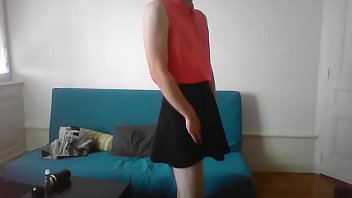 Preview 1 of Hairy Little Pussy - Sexy crossdresser enjoying her weekend
