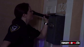 Preview 1 of Lupita Jones - Pussy licking while a cop sucks a cock