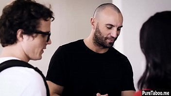 Preview 1 of Tiny 14 Girl - Slut GF teen got DP fucked in a family threesome sex