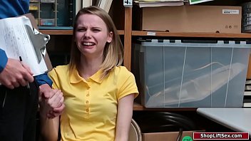 Preview 2 of Mona Hmam - Petite thief fucked by head officer