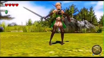 Preview 1 of Full Hot Girl - Legend of Zelda Parody - Trap Link&#039_s Quest for Cock