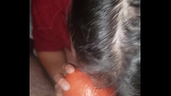 Preview 2 of Srah Sod - Blow job with grapefruit