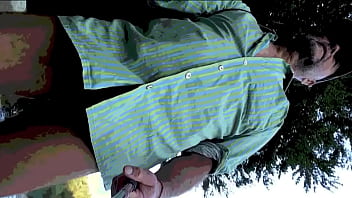 Preview 1 of Prya Rai Double Penetration - outdoor pee through foreskin