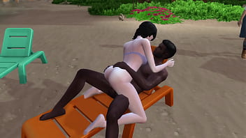 Preview 3 of Xx Bhabi Bengoli - BBC at the beach - Sims 4