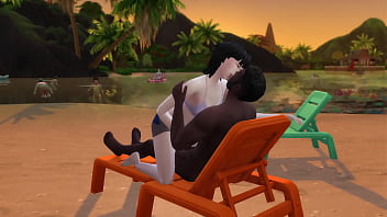 Preview 1 of Xx Bhabi Bengoli - BBC at the beach - Sims 4
