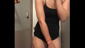 Preview 3 of Lesbian Nuds - Sexy Petite Teen With  Tender Ass Teasing With Spandex