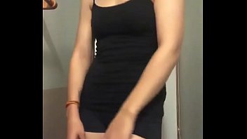 Preview 1 of Lesbian Nuds - Sexy Petite Teen With  Tender Ass Teasing With Spandex