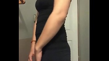 Preview 4 of Lesbian Nuds - Sexy Petite Teen With  Tender Ass Teasing With Spandex