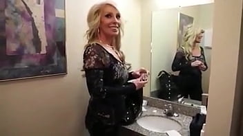 Preview 1 of Ffm Undress - Gorgeous Stepmom Jerks Off On His 18th Birthday