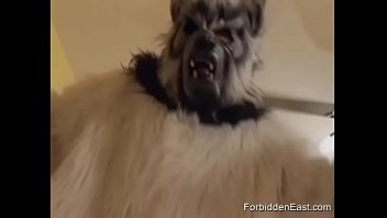 Preview 3 of Stepmom And Son Jasmin - Bizarre Asian Blowjob With Furry Feral Friend